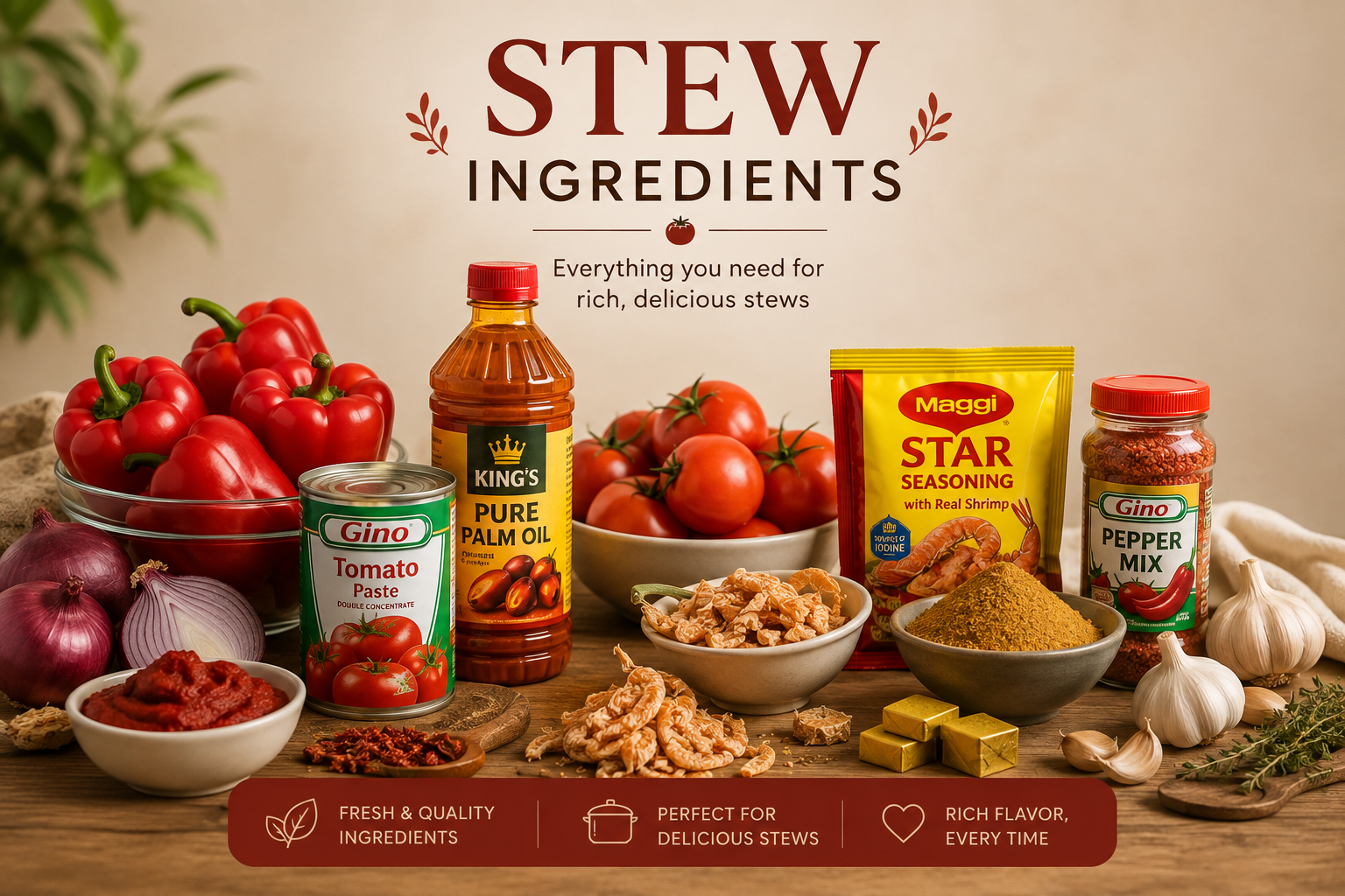 Stew ingredients